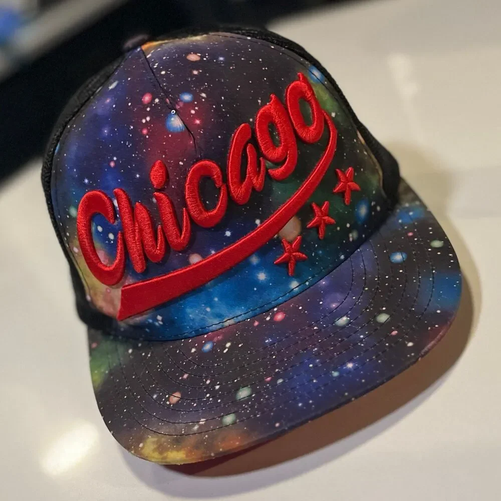 KBETHOS Chicago Snap Back Flat Brim Embroidered Hat